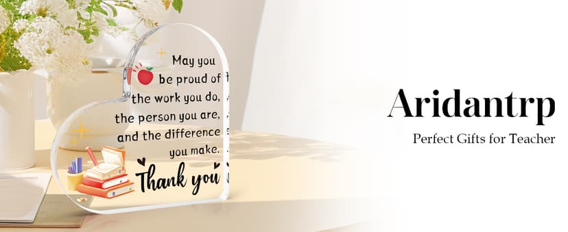 Teacher Gifts for Women,End of Year Teacher Gifts,Teacher Appreciation Gifts,Teacher Christmas Gifts,Thank You Teacher Valentines Gift,Teacher Gifts from Student Desk Home Office Decor