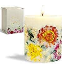 Decorative Soy Candles Birthday Gifts for Women, Elegant Glass Jar, 14.8oz, 80Hr Long Lasting Burn, Luxury Candles for Women VIONAMI Queen of The Night Rare Flower Fragrance Luxury Scented Candle Gift B0FBMNBQ3D