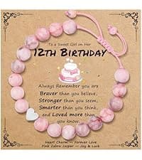 Sereney 9 10 11 12 13 15 16 18 21 30 40 50 60 Year Old Birthday Gifts for Him Boys, Handmade Triple Protection Bracelets as Adjustable National Boyfriend Day Bracelets for Boys Son Grandson Dad Man