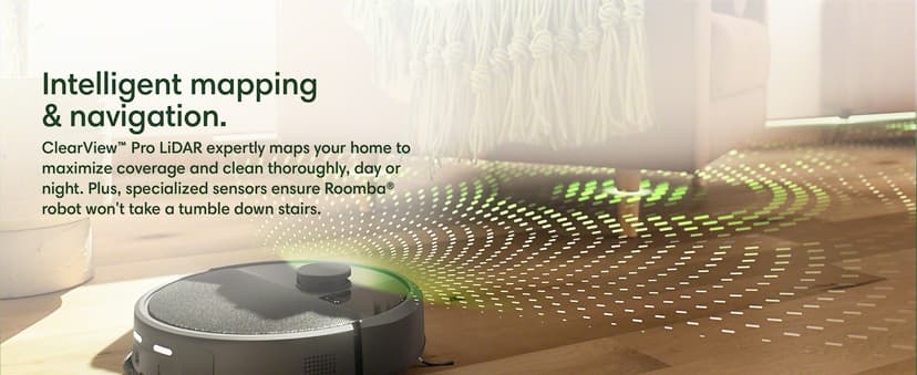 iRobot Roomba Plus 505 Combo Robot Vacuum & Mop with AutoWash Dock - Extending Spinning Mop Pads, Self-Empties, Pad Wash & Heated Drying, Self-cleaning, Recognizes & Avoids Obstacles, LiDAR Navigation