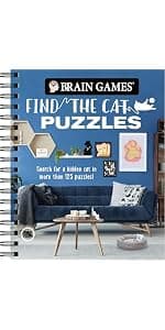 Brain Games - Find the Cat Challenge: Search for a Hidden Cat in More Than 125 Pictures! (Volume 2) (Brain Games - Picture Puzzles) 1645581543