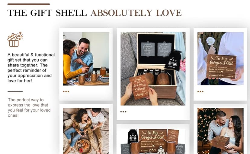 Anniversary for Her Girlfriend Wife Gift Romantic Birthday 5 Year 5th 1 Year First Anniversary Wood Gifts Wooden Cute Wine Tumbler Set Engraved To My Gorgeous Girl