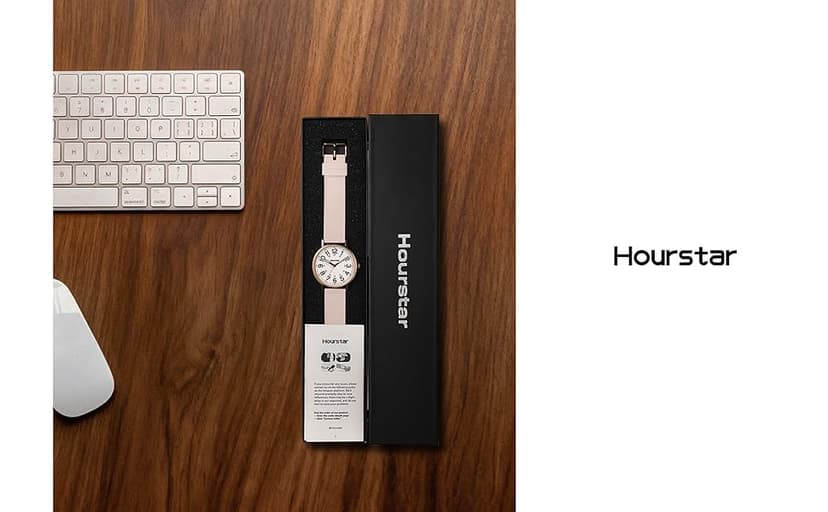 Hourstar Women's Analog Nurse Watch with Second Hand for Nursing, 12/24 Time, Silicone Band, Easy Read