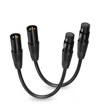 HOSONGIN USB Guitar Cable - USB Interface Male to 6.35mm 1/4" TS Mono Electric Guitar Converter Cable (10 Ft, Black)