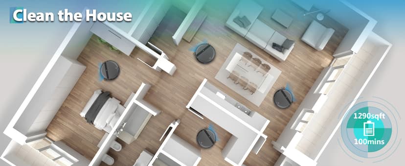 Robot Vacuum and Mop Combo, App/Alexa Control, Smart Robot Vacuum Cleaner, Ultra-Thin, Automatic Recharge Robotic Vacuum Cleaner for Pet Hair/Carpet/Hard Floor