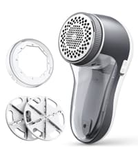 POPCHOSE Fabric Shaver, Lint Remover for Clothes, Battery Operated Lint Shaver with 6-Leaf Blades, Sweater Shavers to Remove Pilling for Clothing, Couch, Furniture, Fuzz, Lint Ball, Pillings