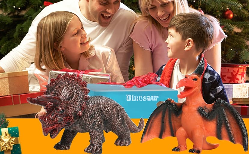 Gzsbaby 6 Piece Jumbo Dinosaur Toys for Kids 3-5 and Toddlers, Large Soft Dinosaur Toys for Lovers - Perfect Party Favors, Birthday Gifts