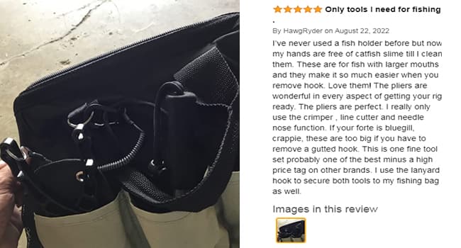 ZACX Fish Lip Gripper Pliers - Upgraded Muti-Function Hook Remover and Split Ring Pliers for Fly Fishing, Ice Fishing, Fishing Gear - Gift for Men (Package B)