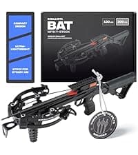 BALLISTA BAT Compound Mini Crossbow - Small Crossbow for Hunting, Fishing and Target - 300 FPS, 130 Lbs, 2.46 lbs