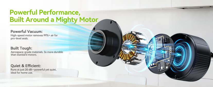 Upgraded 3-in-1 Electric Mason Jar Vacuum Sealer Kit for Mason Jars, Food Savers & Containers | Food Preservation System for Kitchen | Ideal for Canning Jams, Pickles, Dry Foods, Grains & Leftovers