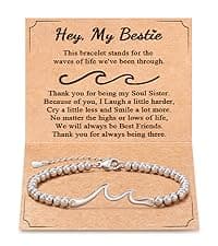 Tarsus Sister Gifts, The Waves of Life We've Through Together, Big & Little Sister Gift, For Birthday & Christmas & Mothers Day