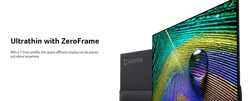 AOPEN by Acer 31.5 Inch 4K UHD ZeroFrame Home & Office Monitor | AMD FreeSync | Ultra-Thin Stylish Design | HDR 10 | 4ms G to G | Low Blue Light | Tilt | DP 1.2 & 2 x HDMI 2.0
