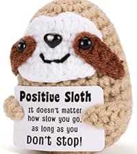 MBL Dad Gifts for Birthday Fathers Day - Dad I Love You Slow Much, Funny Cool Handmade Knitted Crochet Sloth Present for Father Papa Easter Father's Day Christmas from Daughter Son