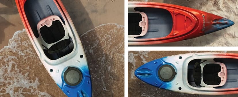 Perception Flash 9.5 | Sit Inside Kayak | Rod Holders and Rear Storage