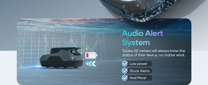 AIPER Scuba SE Cordless Pool Cleaner with 90-Min Runtime, Smart Self-Parking, Lightweight, Pool Vacuum for Above Ground Pools up to 860 Sq.ft