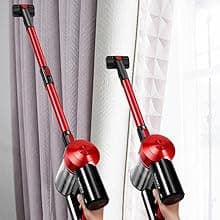 iwoly C150 Cordless Vacuum Cleaner Rechargeable with 2200mAh Detachable Battery, 18000Pa Cyclone Vacuum with HEPA Filter, Lightweight Portable Handheld Stick Vacuum for Hard Floor Car Cleaning