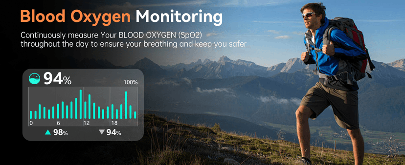 Smart Watch for Men Fitness Tracker: Waterproof Military Digital Mens Watches Running Make Answer Call Smartwatch Android Phone iPhone Samsung Compatible Sleep SpO2 Heart Rate Monitor Step Pedometer