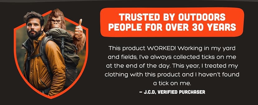 Ben's Clothing & Gear Insect Repellent - Long-Lasting Insect Protection Spray for Clothes & Gear - Contains Permethrin & Lasts Up to 6 Weeks - 24 fl oz