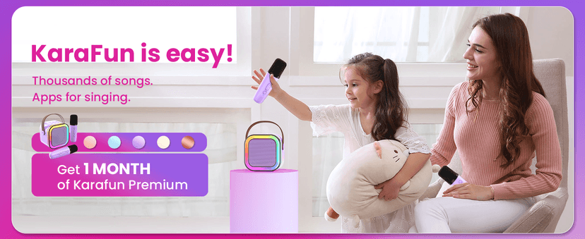 Mini Karaoke Machine for Kids, 2025 TOP Toys Christmas Birthday Gifts Ideas for Girls Ages 4, 5, 6, 7, 8, 9, 10, 12+ Years Old, Portable MP3 Player with 2 Wireless Mics for Party