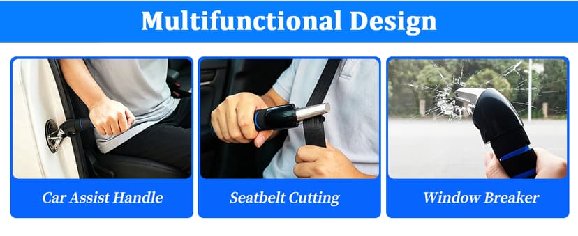 2Pack Car Door Handle for Elderly Car Handle Assist Support Multifunction for Seniors and Handicapped
