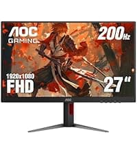 AOC 25G51Z 25-inch Gaming Monitor FHD 1920x1080, 240Hz Refresh Rate, 0.5ms MPRT, IPS Panel, HDR, 3-Sided Frameless, HDMI 2.0 x1, Display Port x1, 3-Year Zero-Bright-Dot