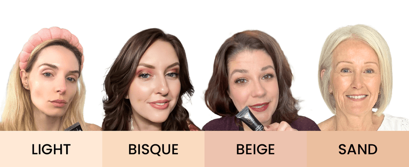 Fièra Luxury Concealer & Foundation with Anti-Aging Ingredients - Full Coverage for Dark Circles, Wrinkles, Fine Lines, and Spots, All-Day Wear For Mature Skin - Light, 0.5 FL. OZ. / 15 ML