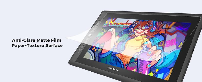 GAOMON PD156Pro - 15.6" Drawing Tablet with Screen Full-Laminated 120% sRGB Pen Display with Dial Key & 10 Hotkeys, Battery-Free Stylus Art Tablet for Digital Drawing, Anime, Sketch, Graphic Design