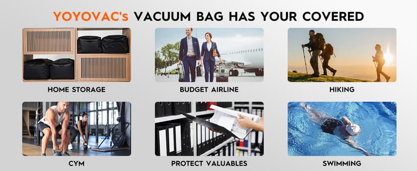 Vacuum Compression Bags with Wireless Pump – Space Saver Compression Bags for Luggage, No Checked Baggage, Triple Your Luggage Space, IP68, Reusable, Fits 20/24/28 Inch Suitcase (No Tracker)