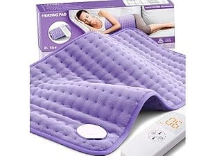 Heating Pad for Back Pain Cramps Relief - Electric Heating Pad for Neck/Shoulder/Muscle Pain - 6 Heat Settings, Auto Off, Moist Heat Options, Machine Washable, Mothers Day Gifts for Mom, Women - XL