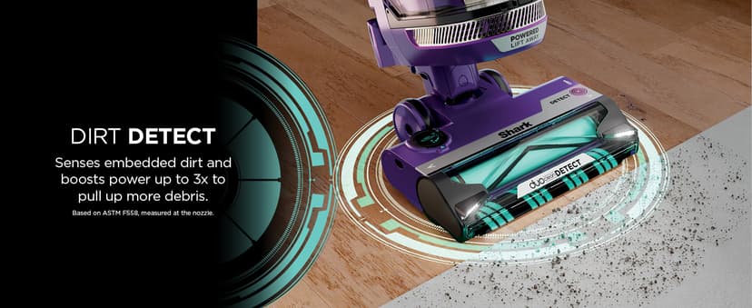 Shark POWERDETECT Upright Vacuum Cleaner with HEPA Filter, Heavy Duty Vacuum with Powerful Suction for Pet Hair Pickup, DuoClean Technology, Powered Lift-Away, Ideal for Carpets & Hardfloors, AZ4002