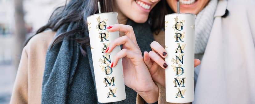 Gifts for Grandma- Best Grandma Stainless Steel Tumbler- Cute Grandma's Mother's Day Birthday Christmas Gifts- Gift for Grammy, Grandmothers, Grandmom from Grandchild Grandson Granddaughter