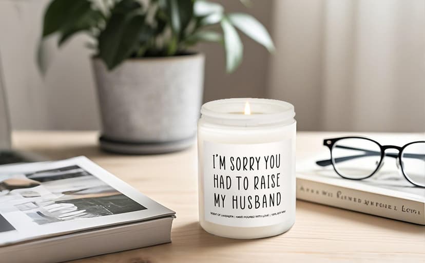 Gifts for Mother in Law, Funny Mom Dad Candles, Mother's Day Father's Day Gift for Parents in-Laws, 9OZ Lavender Soy Scented Candles for Women, Unique Christmas Birthday Gifts Valentines Day