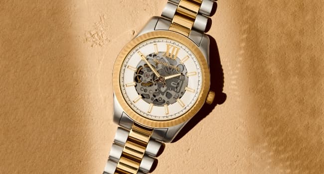 Michael Kors Oversized Slim Runway Men's Watch, Stainless Steel Watch for Men