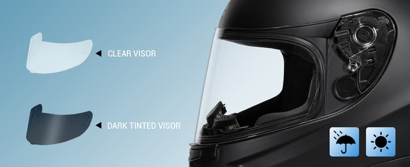 TRIANGLE Kids Motorcycle Helmets Youth Full Face Helmet Lightweight with 2 Visors DOT Approved
