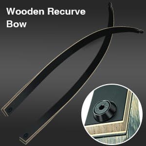 Black Hunter Takedown Recurve Bow, 60" Right Handed & Left Handed Archery Recurve Bows with Ergonomic Design for Adults Beginners to Advanced Outdoor Practice & Hunting (25-60 lbs)
