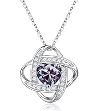 Iefil Christmas Gifts for Women Wife - 925 Sterling Silver Heart Initial Necklace, Anniversary Birthday Gifts for Women, Jewelry Gift for Wife Girlfriend Mom