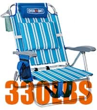 Overmont Oversized Folding Camping Chair - 450lbs Support with Padded Cushion Cooler Pockets - Heavy Duty Collapsible Chairs for Sports Garden Beach Fishing