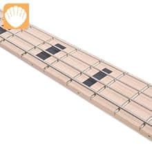 GLARRY GP Series Full Size Electric Bass Guitar 4 String Beginner Kit Canadian Maple Fingerboard with Cable, Strap, Bag and Accessories(Blue)