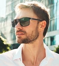 KALIYADI Polarized Sunglasses for Men, Lightweight Sun Glasses with UV Protection for Driving Fishing Golf