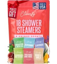 Cleverfy Shower Steamers Aromatherapy for Women and Men – Self-Care Shower Bombs for Stress Relief and Relaxation – 6 Tablets