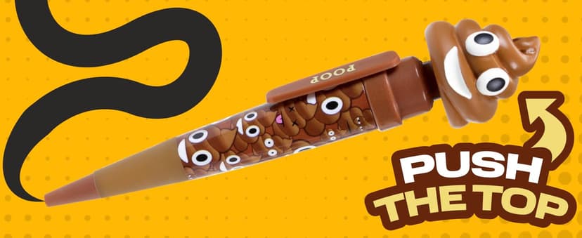 Farting Poop Pen with Multiple Funny Sounds - Perfect Novelty Gift for Teens, Kids & Boys - Functioning Pen & Prank Toy for The Entire Family, Fun Gag Gifts with Big Laughs (Original)