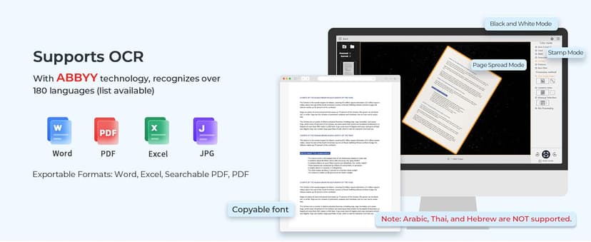 CZUR Lens800 Pro 8MP Portable Document Scanner & Document Camera, Travel-Friendly Mobile PDF Scanner, Capture Size A4, Fast Scan 1s/Page, Easy-to-Use OCR, for Mac & Windows
