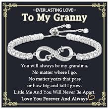 4MM Cubic Zirconia Tennis Bracelet, Infinity CZ Jewelry, Christmas, Mothers Day, Valentines Day, Birthday, Easter Mom Nana Grandma Aunt Mimi Gigi Grammy Granny Bracelet Gifts for Women B0GSZ6BKPH