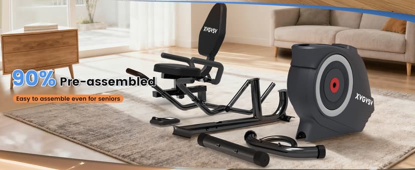 Recumbent Exercise Bike, Recumbent Stationary Bike for Home, Recumbent Bike with 400LB Weight Capacity Whisper-Quiet 16 Levels Magnetic Resistance Heart Rate and Multi-Function LCD Comfortable Seat