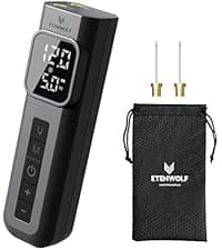 ETENWOLF AIR 3 Air Pump for Inflatables with 2600 mAh Battery & Camping Light, Ultra-Fast and Mini Electric Air Pump, Inflate Deflate for Air Mattress, Pool Floats, Vacuum Storage Bags