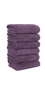 MOONQUEEN Microfiber Facial Cloths Fast Drying Washcloth 12 Pack - Premium Soft Makeup Remover Cloths - Highly Absorbent