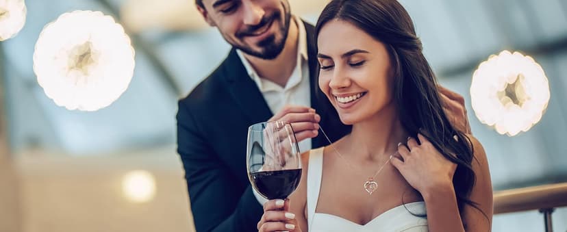 Iefil Rose Heart Necklaces Gifts for Women - 925 Sterling Silver Heart Initial Necklace, Anniversary Birthday Gifts for Women, Jewelry Gift for Wife Wife Girlfriend Mom