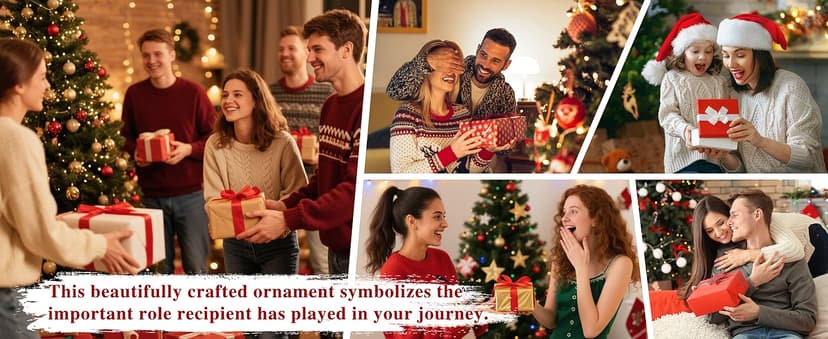 Wedding Gifts, Mr and Mrs Gift,Bridal Shower Gifts,Wedding Gift for Couples 2025, Just Married for Newlywed Couple, Bride,Crystal Glass First Christmas Married Ornament