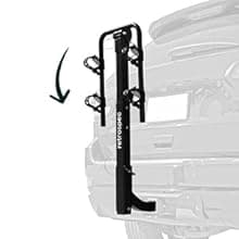 Retrospec Lenox 2-5 - Bike Hitch Rack for Cars, Trucks, SUVs with 2” Hitch | Foldable Steel Frame with Anti-Rattle Adapter, Tie Down Cradles and Straps - Fits Most Frames