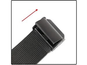 BUREI Men Watches Brown Leather Fashion Minimalist Wrist Watch Simple Ultra Thin Waterproof Quartz Watches All Black Stainless Steel Mesh Band,Gift for Men Women